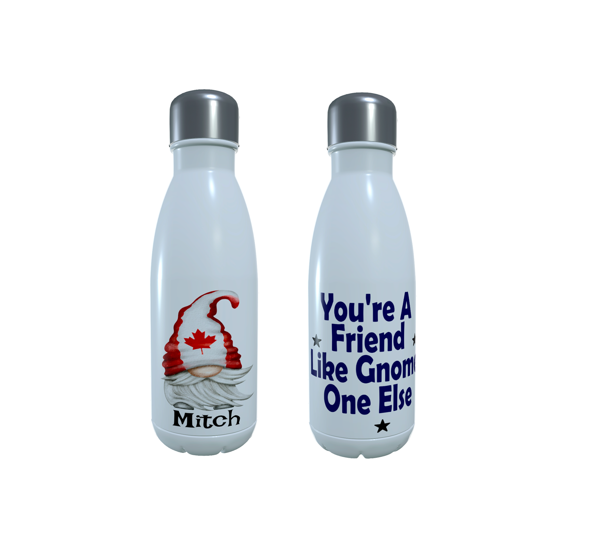 Patriotic Gnome Insulated Drinks Bottle, Canada Gnome Bottle